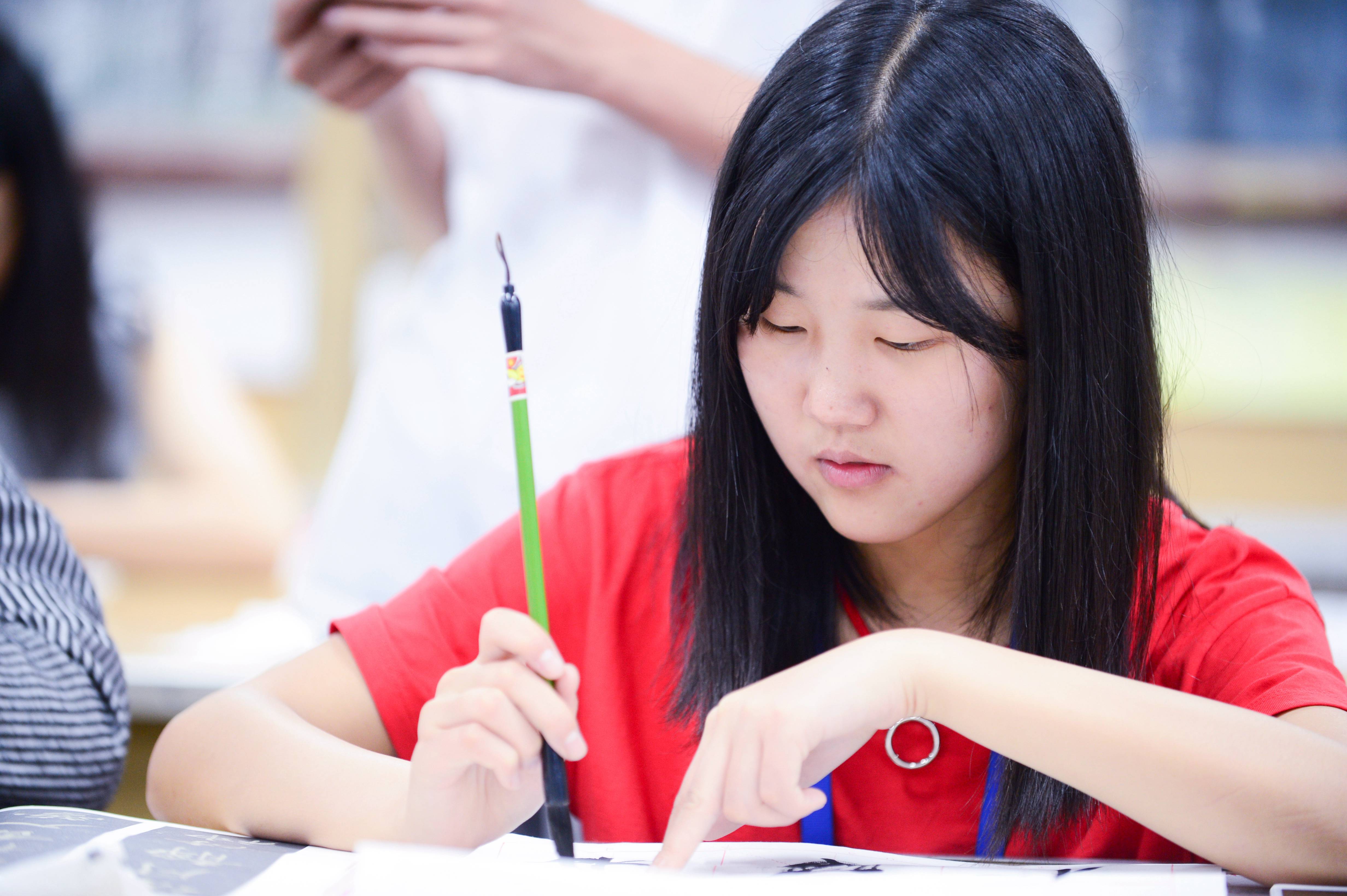 魅力選修課第六期之練書法的孩子們